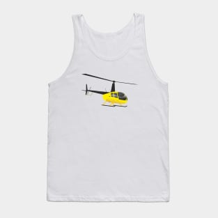 Light Black and Yellow helicopter Tank Top